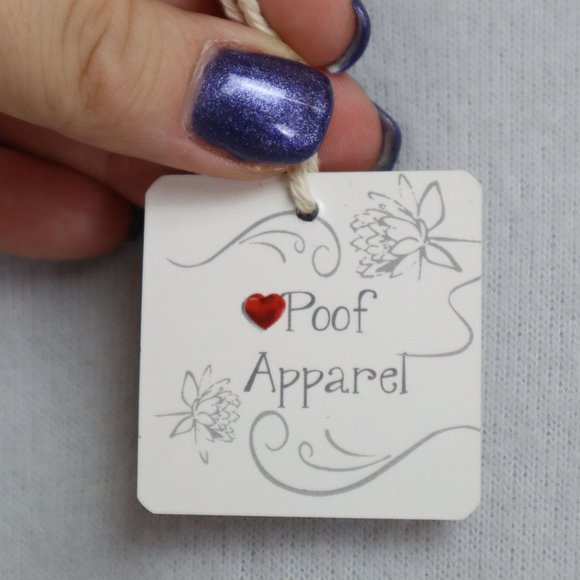 NEW Poof Apparel Womens Pullover Cloud Jersey Hoodie Size M Drawstring Hem Long - Picture 3 of 5